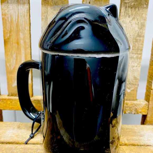 Rae Dunn MEOW cat mug with topper - Picture 5 of 5